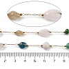 Gemstone & 304 Stainless Steel Beads Link Chains CHS-K021-03G-3