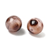 Opaque Acrylic Imitation Leopard Print Beads X-OACR-B052-10-2