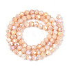 Ombre Effect Dyed Glass Beads Strands GLAA-T025-4mm-09-3