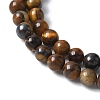 Round Tiger Eye Beads Strands Z0RQT011-AB-3
