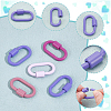 5Pcs 5 Styles Baking Paint Alloy Screw Locking Carabiners FIND-DR0002-39-3