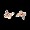 Electroplate Transparent Glass Beads EGLA-N057-03-4