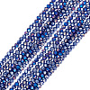10 Strands Baking Electroplate Glass Beads Strands GLAA-BW0001-01-2