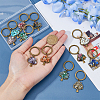 Natural & Synthetic Gemstone Keychain KEYC-FH00014-3