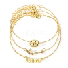 3Pcs Alloy Rhinestones Anklets LS-AJEW-S083-01G-05-1