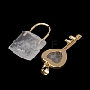 Natural Quartz Crystal Beaded Pendants GG-CBA9389-04R-3