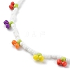 Creative Glass Seed Beads Beaded Necklaces NJEW-JN03459-02-5
