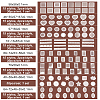 Olycraft 8 Sets 8 Styles PET Scrapbook Decorative Stickers DIY-OC0010-22-2