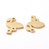 PVD Vacuum Plating 304 Stainless Steel Charms LS-X-STAS-G215-02G-2