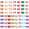  60Pcs 15 Colors Transparent Resin European Rondelle Beads RPDL-TA0001-05-2