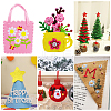 7Pcs 7 Colors Non-woven Felt Fabric DIY-CP0012-69B-4