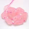 Natural Gemstone Rose Quartz Beads Strands G-L159-08-3