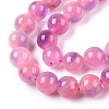 Dyed Natural White Jade Beads Strands G-T138-8mm-210-29-3