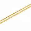 Ion Plating(IP) 304 Stainless Steel Venetian Chain Necklace Making STAS-A028-N032G-2