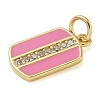 Rack Plating Brass Micro Pave Cubic Zirconia Pendants KK-K392-03G-02-2