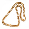 304 Stainless Steel Twisted Chains Necklaces NJEW-L398-07G-2