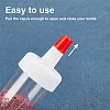 Plastic Bottle Spout Cap with Red Sealer Tip LS-FIND-WH0191-09-4