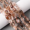 Natural Rutilated Quartz Beads Strands G-A208-05-1