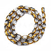 Electroplate Glass Beads Strands EGLA-N008-015H-3