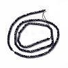 Natural Black Spinel Beads Strands G-L581B-001-3