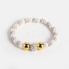 Acrylic Pearl Beaded Stretch Bracelets BJEW-N279-26-1