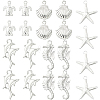 60Pcs 5 Styles Alloy Pendant Sets FIND-SC0016-90-1