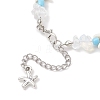 Synthetic Turquoise & Opalite & Glass Seed Bead Bracelets for Women BJEW-JB13228-3