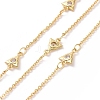 Clear Cubic Zirconia Triangle Link Chains CHC-G016-05G-1