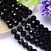 Faceted Round Imitation Austrian Crystal Bead Strands G-M182-8mm-23A-1