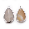 Natural Agate Pendants KK-F802-19P-1