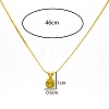 Real 18K Gold Plated Stainless Steel Pendant Necklaces CP2918-3-3