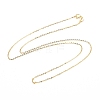 925 Sterling Silver Cable Chains Necklace for Women STER-I021-08A-G-1