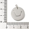 Anti-Tarnish 304 Stainless Steel Pendants STAS-M074-02K-P-3