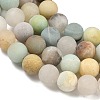 Natural Flower Amazonite Beads Strands G-G692-01F-10mm-8