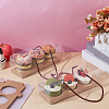 Folding Rectangle PET Plastic Portable Cupcake Gift Storage Box CON-WH0085-137B-2