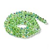 Transparent Electroplate Glass Beads Strands X-GLAA-Q099-C01-10-1-2