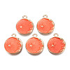 Alloy Enamel Pendants ENAM-Q428-08-3