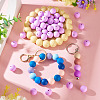 50Pcs Food Grade Eco-Friendly Silicone Beads SIL-TADJ0001-03C-6