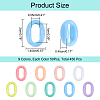 WADORN 450Pcs 9 Colors Acrylic Linking Rings OACR-WR0001-02-2