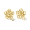 304 Stainless Steel Stud Earrings Finding STAS-C061-02G-1