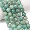 Natural Amazonite Beads Strands G-F461-12-8mm-01AB-1