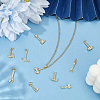 12Pcs 12 Styles Rack Plating Brass Micro Pave Clear Cubic Zirconia Tool Pendants KK-BBC0021-90-4