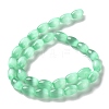 Macaron Color Natural Selenite Beads Strands G-B102-A01-08-2