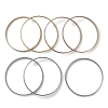 Fashion 201 Stainless Steel Bangle Sets BJEW-L664-024C-M-1-4