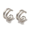 Rack Plating Brass Clip-on Earrings EJEW-R162-26P-01-1