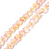 Transparent Glass Beads Strand X1-GLAA-F112-04I-1