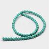 Synthetic Howlite Bead Strand G-P228-04-6mm-3