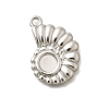 304 Stainless Steel Pendant Cabochon Settings STAS-E545-04A-P-1