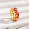 Brass Micro Pave Cubic Zirconia Finger Rings FS-WGFDCA6-01-1