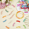 65Pcs 13 Colors UV Plating Transparent Rainbow Iridescent Acrylic Beads OACR-PA0002-11-4
